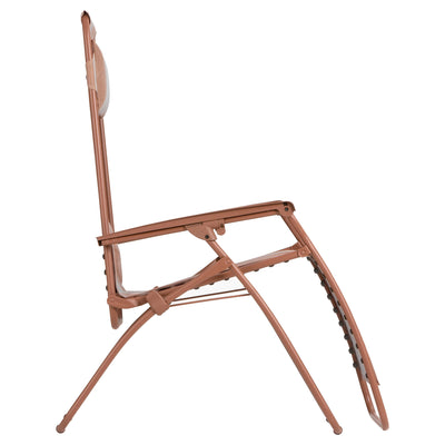 Lafuma R Clip Reclining Zero Gravity Relaxation Patio Chair,Canyon Red(Open Box) - VMInnovations