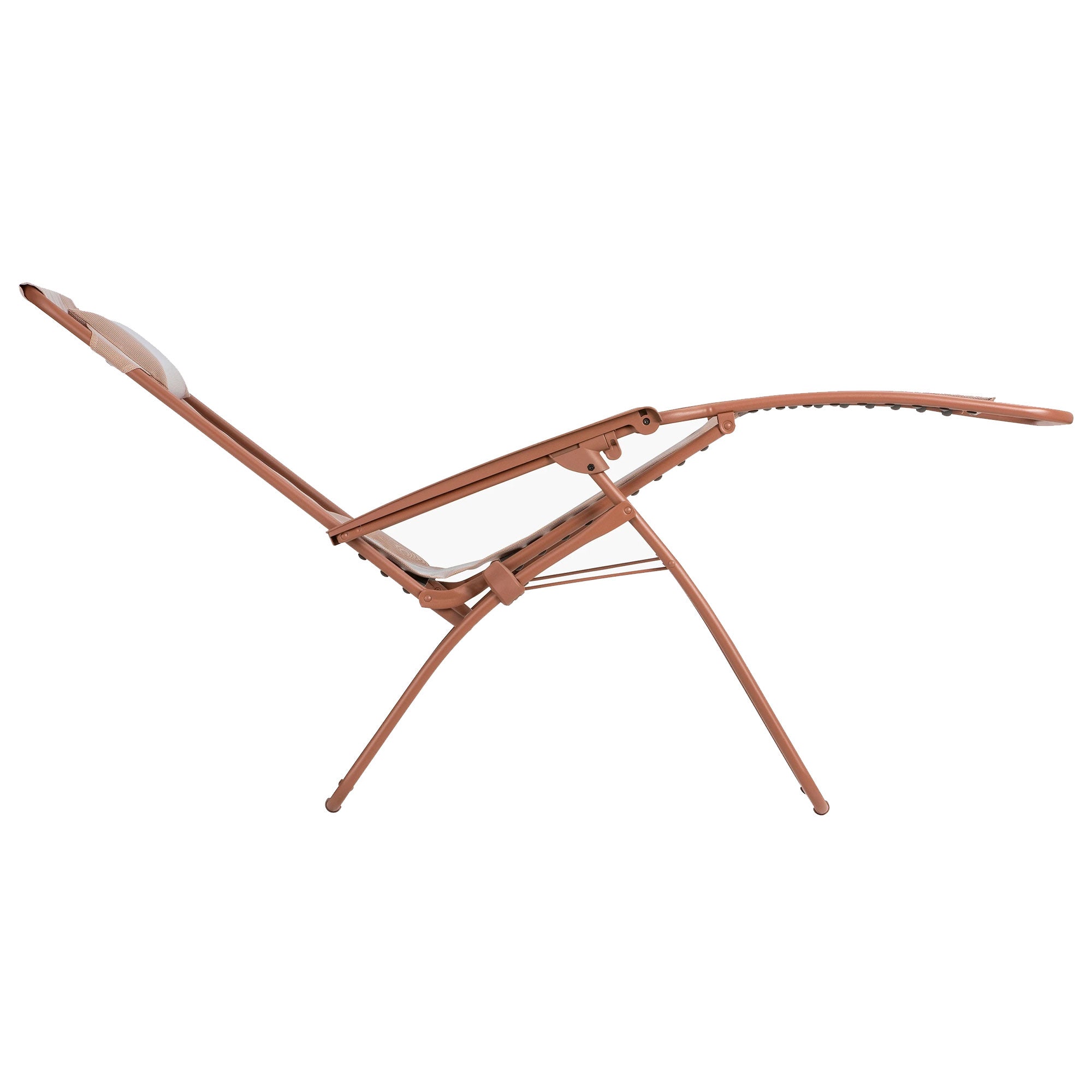 Lafuma R Clip Reclining Zero Gravity Relaxation Patio Chair,Canyon Red(Open Box) - VMInnovations