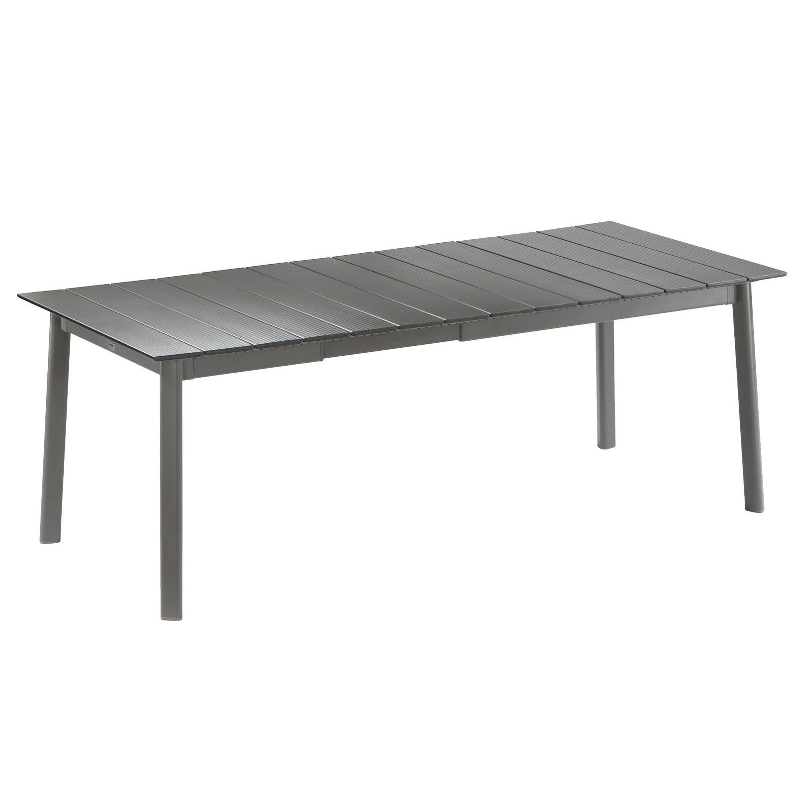 Lafuma ORON Extendable 6-8 Person Outdoor Aluminum Garden Dining Table, Titanium - VMInnovations