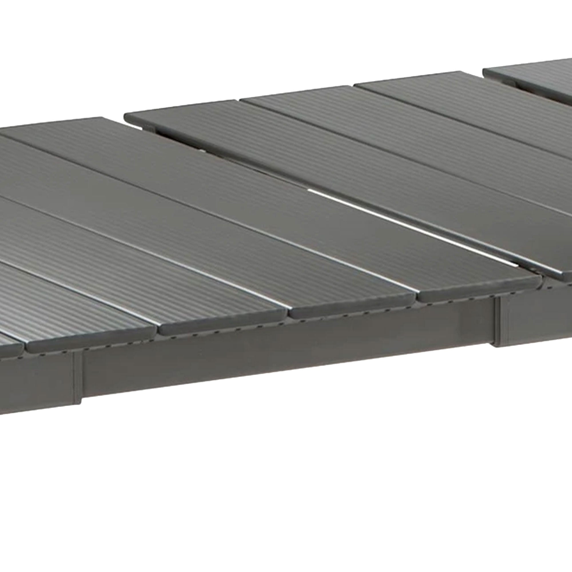 Lafuma ORON Extendable 6-8 Person Outdoor Aluminum Garden Dining Table, Titanium - VMInnovations