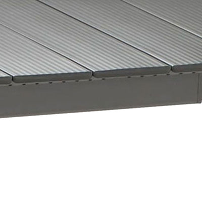 Lafuma ORON Extendable 6-8 Person Outdoor Aluminum Garden Dining Table, Titanium - VMInnovations