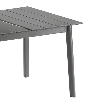Lafuma ORON Extendable 6-8 Person Outdoor Aluminum Garden Dining Table, Titanium - VMInnovations