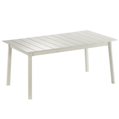 Lafuma ORON Extendable 6 to 8 Person Outdoor Aluminum Garden Dining Table, Sand - VMInnovations