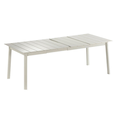 Lafuma ORON Extendable 6 to 8 Person Outdoor Aluminum Garden Dining Table, Sand - VMInnovations