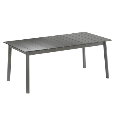 Lafuma ORON Extendable 10 Person Outdoor Aluminum Garden Dining Table, Titanium