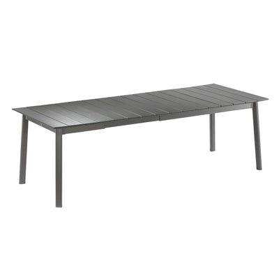 Lafuma ORON Extendable 10 Person Outdoor Aluminum Garden Dining Table, Titanium