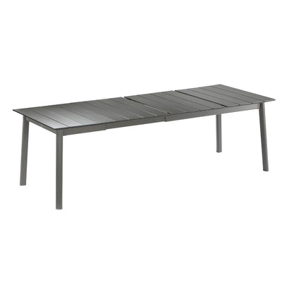 Lafuma ORON Extendable 10 Person Outdoor Aluminum Garden Dining Table, Titanium