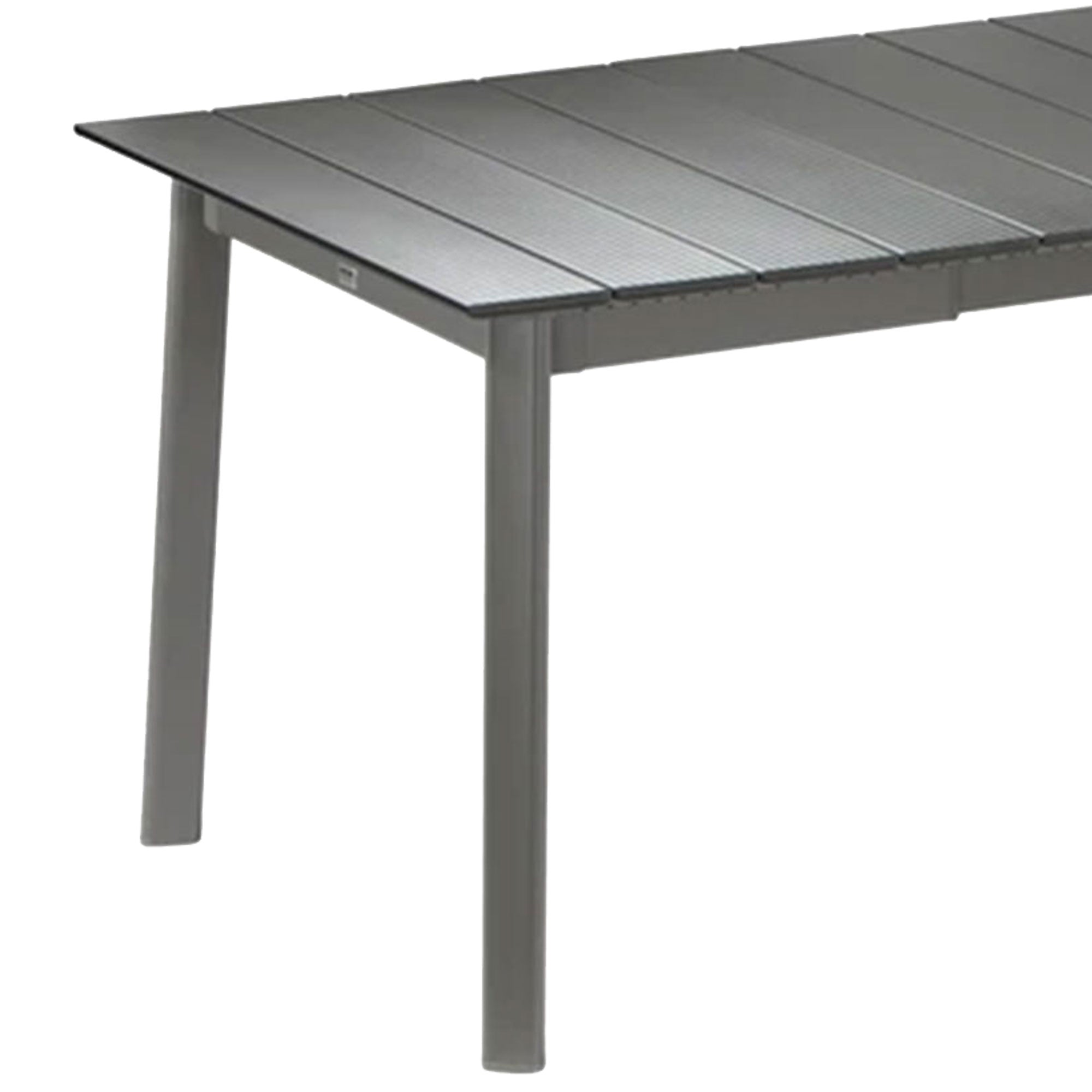 Lafuma ORON Extendable 10 Person Outdoor Aluminum Garden Dining Table, Titanium