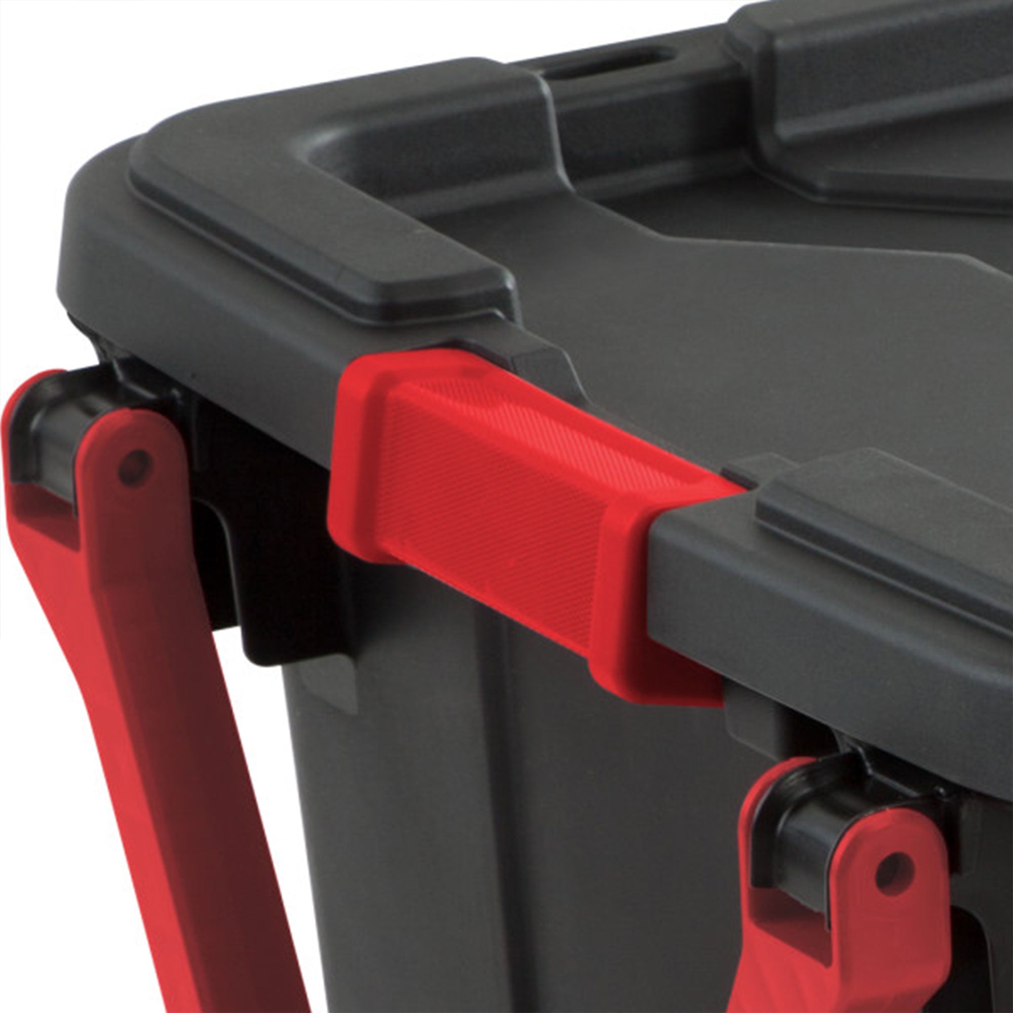 Sterilite Heavy Duty 40 Gallon Wheeled Industrial Storage Tote, Black (6 Pack)