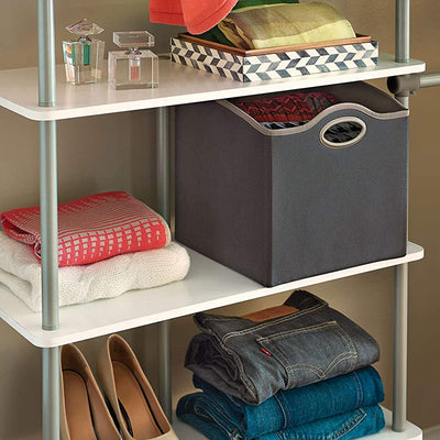 ClosetMaid Nonwoven Polypropylene Cubic Closet Storage Organizer Bin (6 Pack)