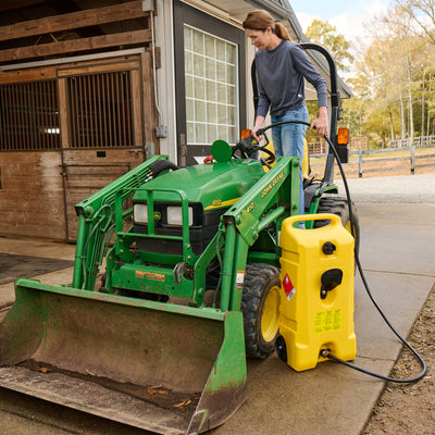 Scepter Flo N' Go Duramax 14 Gal Diesel Fuel Container Caddy & Pump, Yellow(Used - VMInnovations