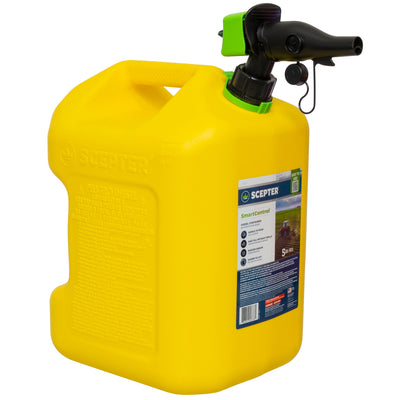 Scepter SmartControl Diesel Gas Container Jug, 5 Gal/18.9L, Yellow (For Parts)