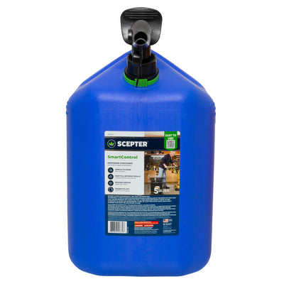 Scepter SmartControl Dual Handle Kerosene Container, 5 Gal/18.9L, Blue(Open Box)