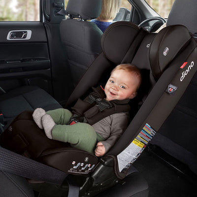 Diono Radian 3RXT Slim Fit Steel Core 4 in 1 Convertible Car Seat, Jet Black
