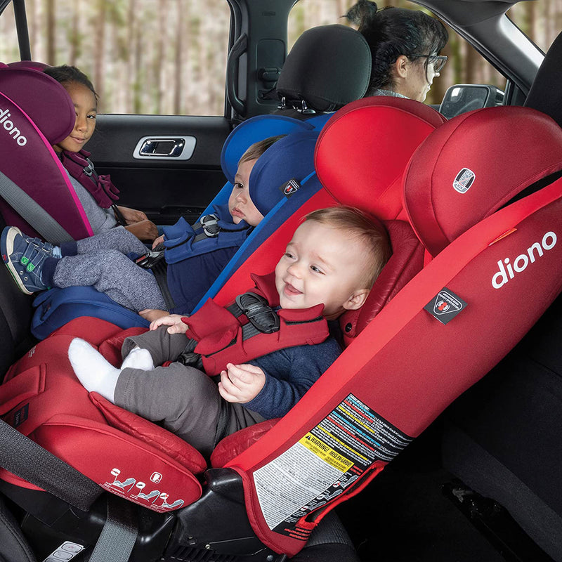 Diono Radian 3RXT Slim Fit Steel Core 4 in 1 Convertible Car Seat, Red Cherry