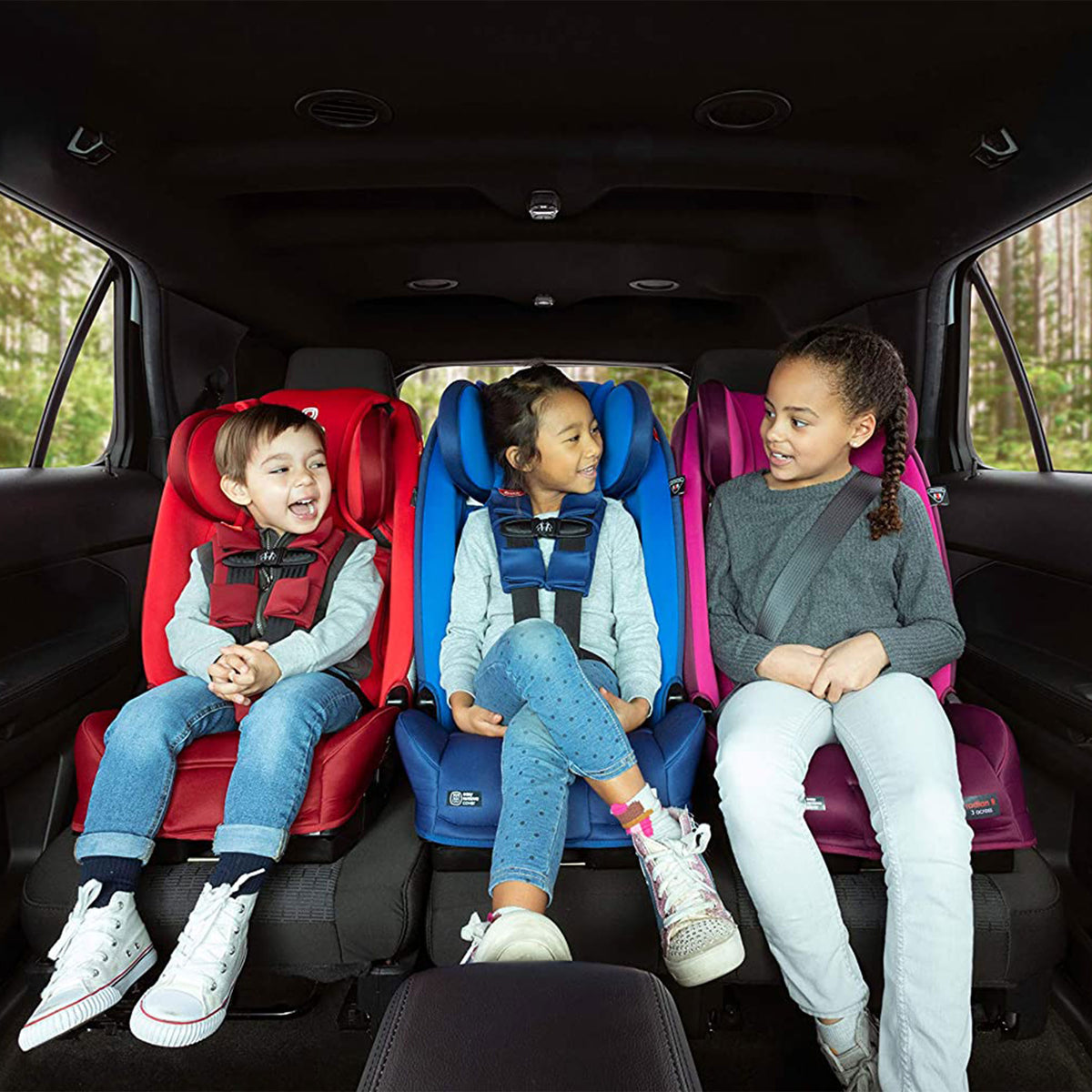 Diono Radian 3RXT Slim Fit Steel Core 4 in 1 Convertible Car Seat, Red Cherry - VMInnovations