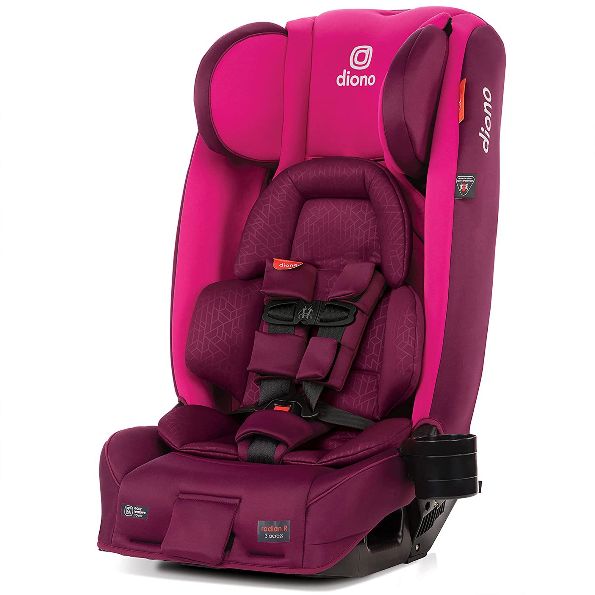 Diono Radian 3RXT Slim Fit Steel Core 4 in 1 Convertible Car Seat, Purple Plum