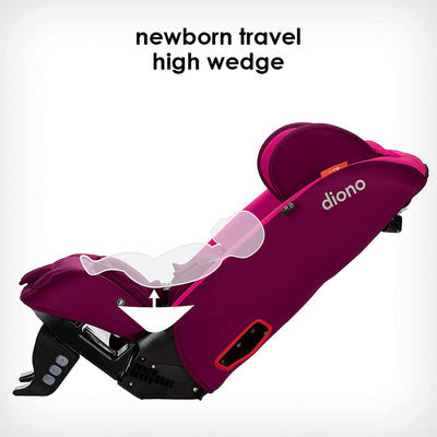 Diono Radian 3RXT Slim Fit Steel Core 4 in 1 Convertible Car Seat, Purple Plum