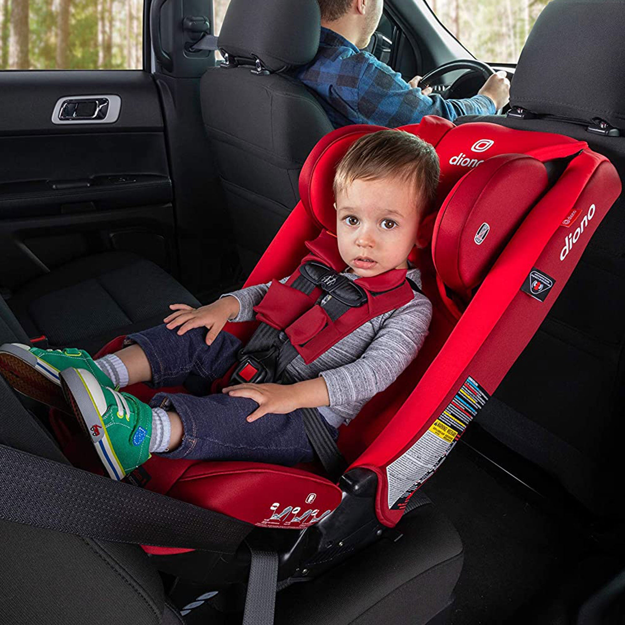 Diono Radian 3RXT Slim Fit Steel Core 4 in 1 Convertible Car Seat, Purple Plum