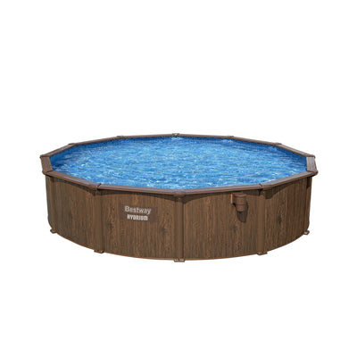 Bestway 18'x52" Steel Wall Above Ground Swimming Pool Set,Brown(For Parts)