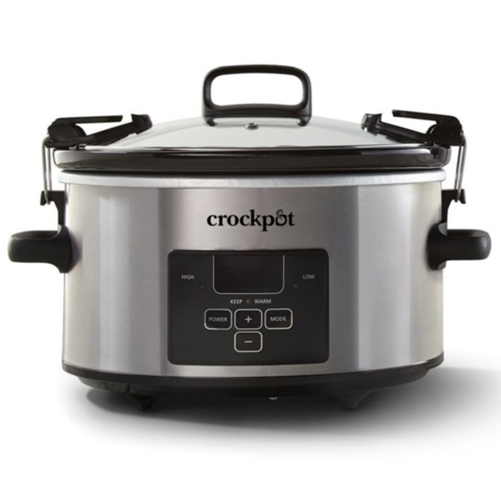 Crock-Pot 4 Quart Stainless Steel Cook & Carry Programmable Slow Cooker with Lid - VMInnovations