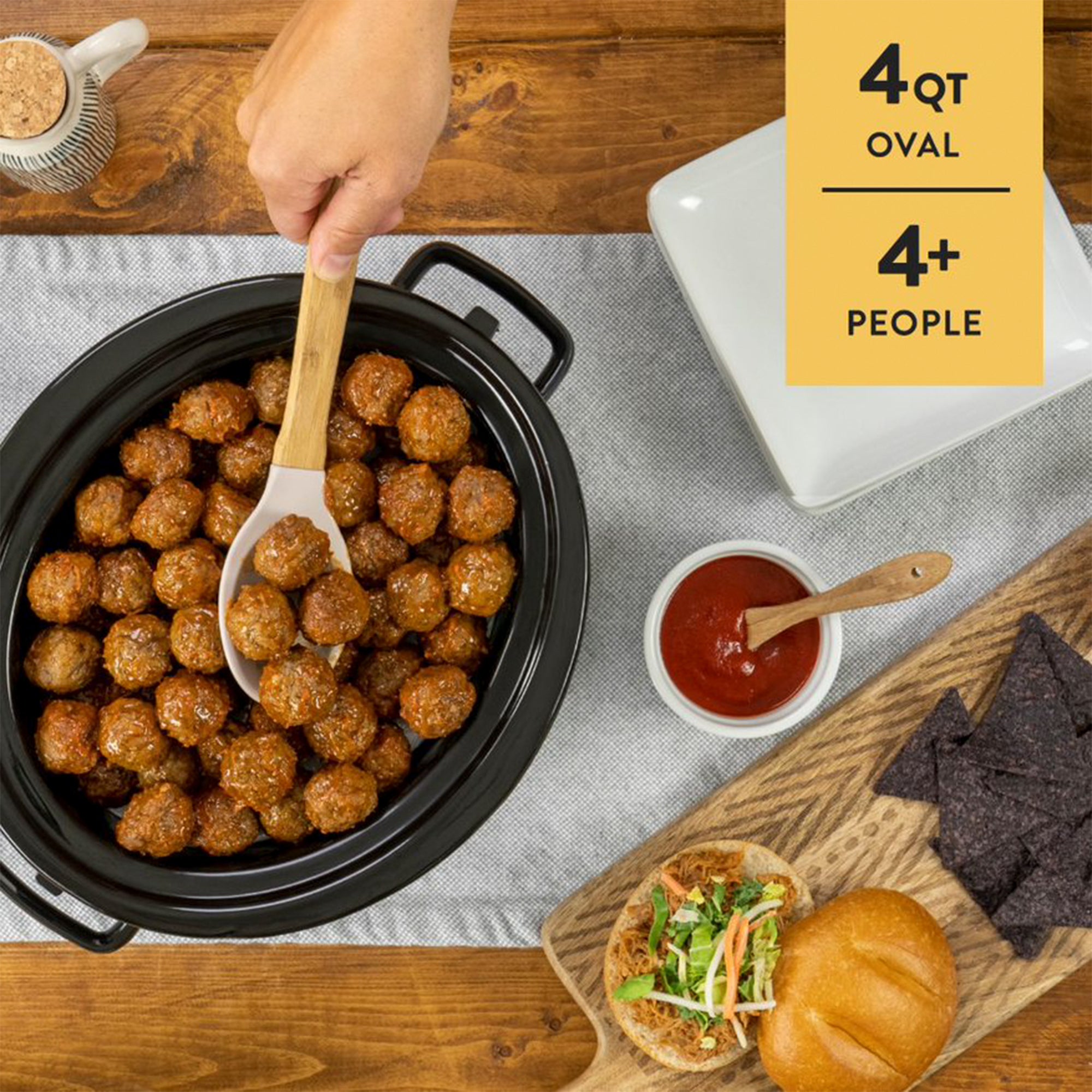 4 Quart Stainless Steel Cook & Carry Programmable Slow Cooker with Lid (Used) - VMInnovations