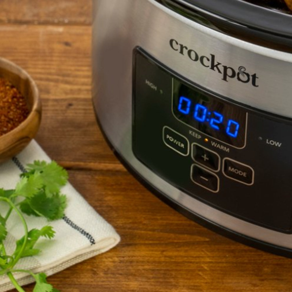 Crock-Pot 4Qt Stainless Steel Cook&Carry  Slow Cooker with Lid (Open Box) - VMInnovations