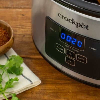 Crock-Pot 4Qt Stainless Steel Cook&Carry  Slow Cooker with Lid (Open Box) - VMInnovations