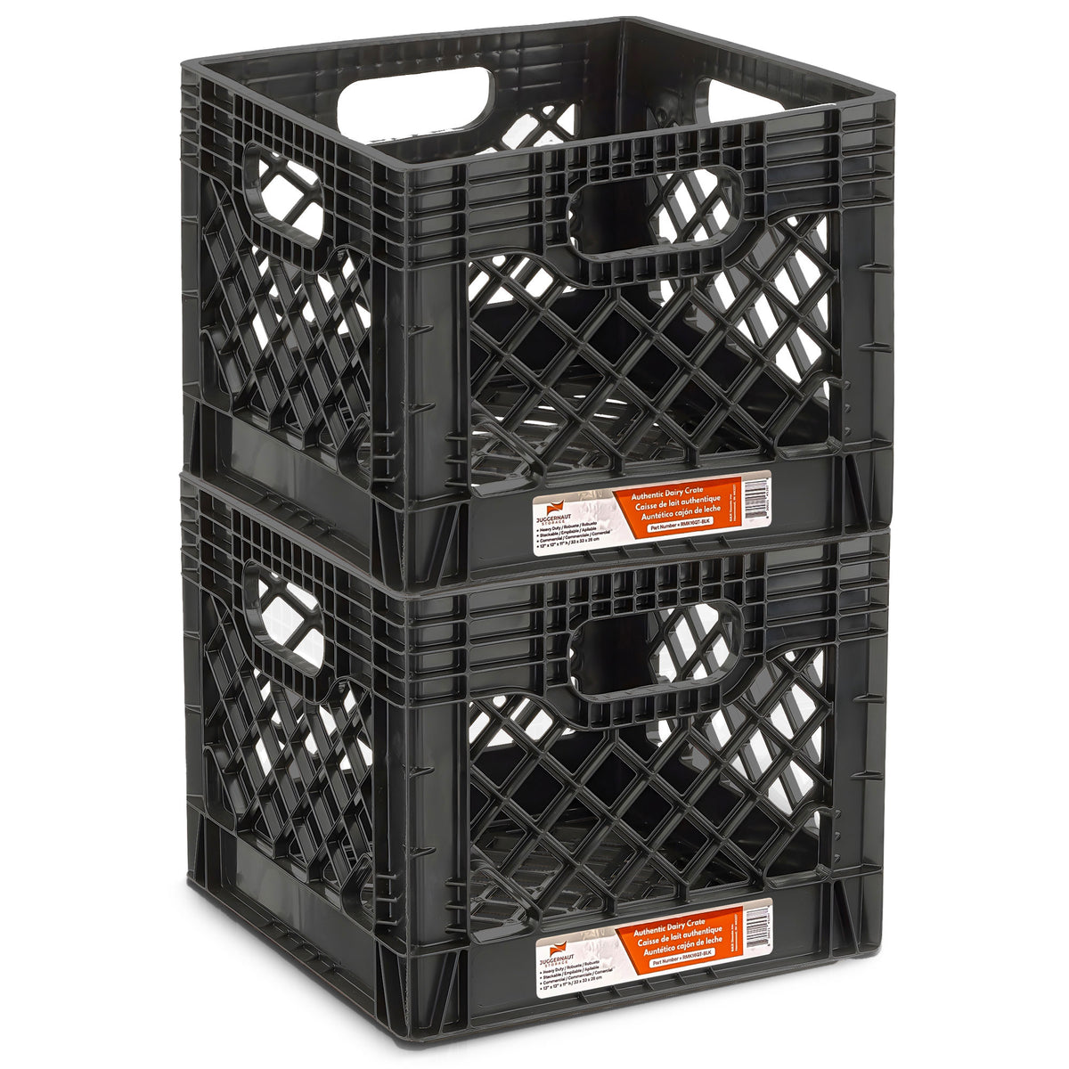 Juggernaut Storage 3 Pack Storage Crates, 24 Qt and 2 Pack Storage Crates, 16 Qt
