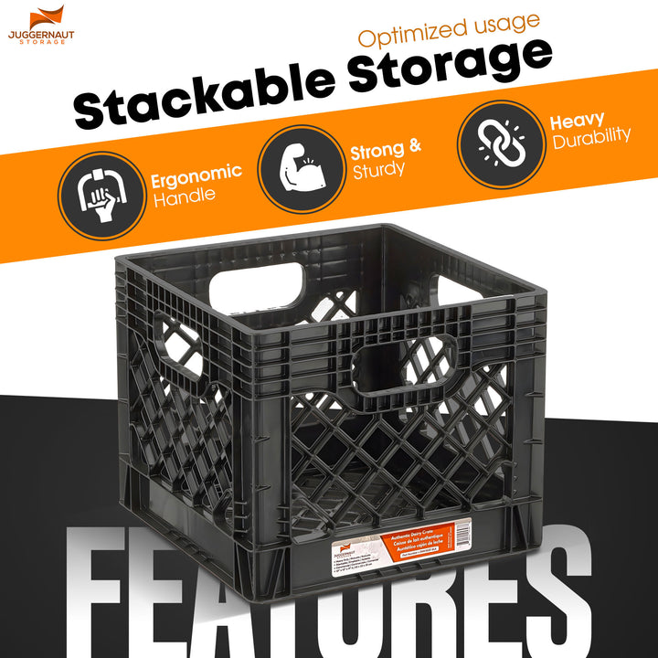 Juggernaut Storage Crate for Office Storage&Classroom Organization 2PK(Open Box)