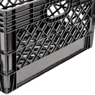 Juggernaut Storage 24 Qt Stackable Crate with Handles, Black (3 Pack) (Used)