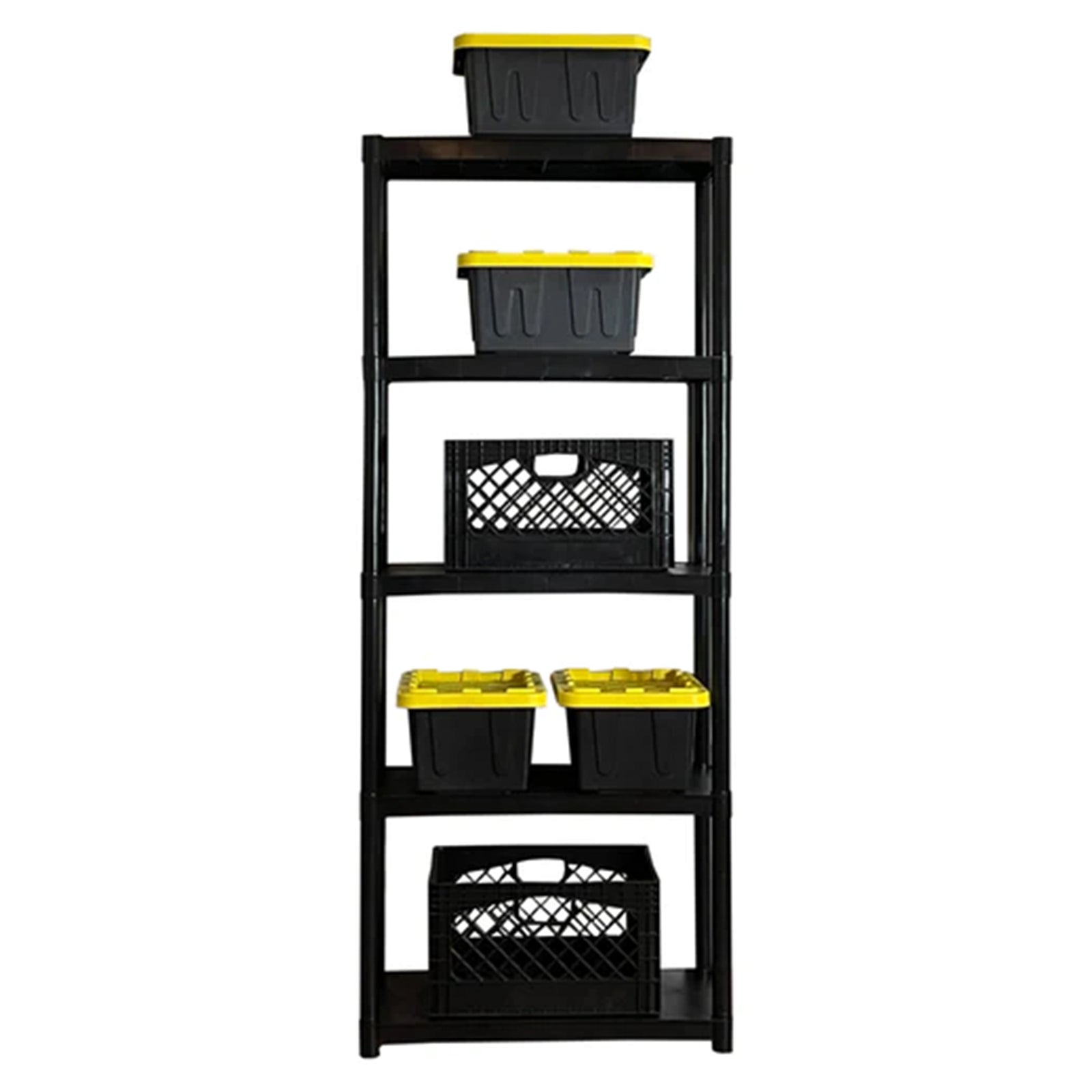 Juggernaut Storage 70" Plastic 5 Tier Garage/Shed Utility Shelving Rack, (Used) - VMInnovations