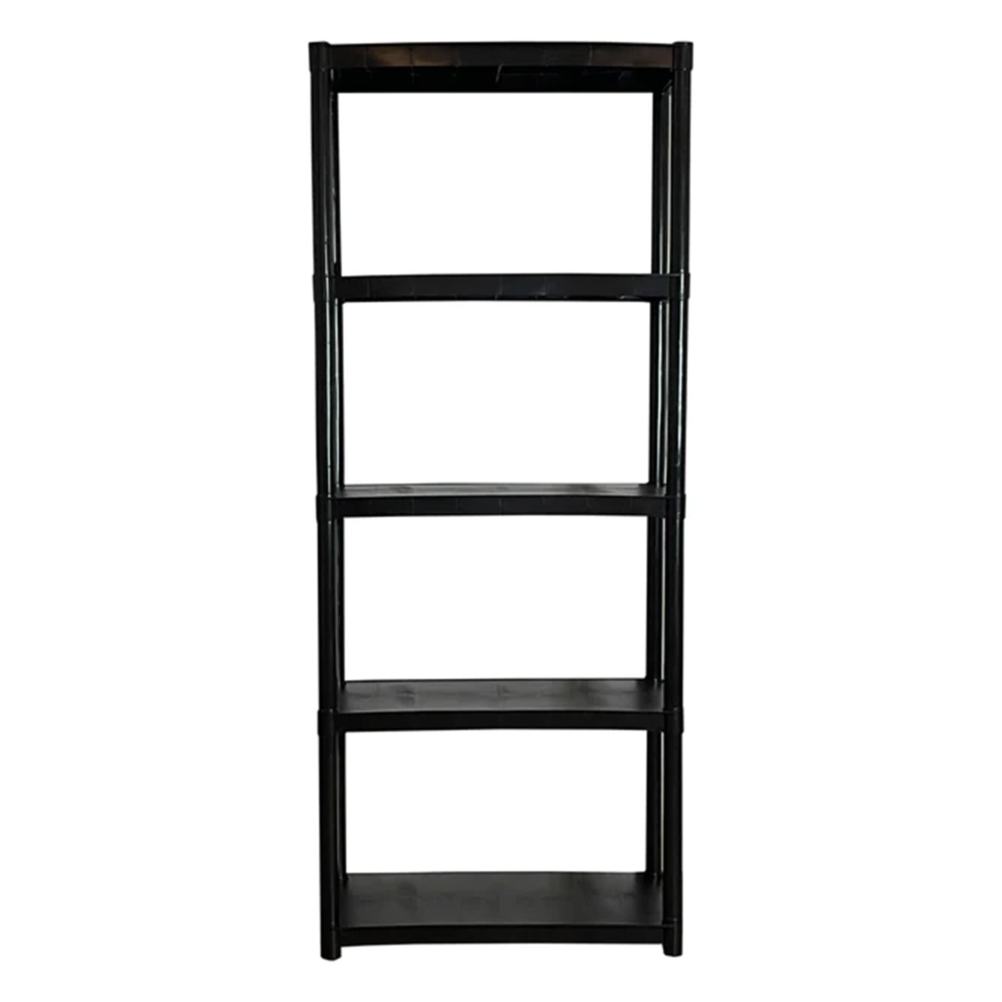 Storage 70" Plastic 5 Tier Garage/Shed Utility Shelving Rack, Black (Open Box) - VMInnovations