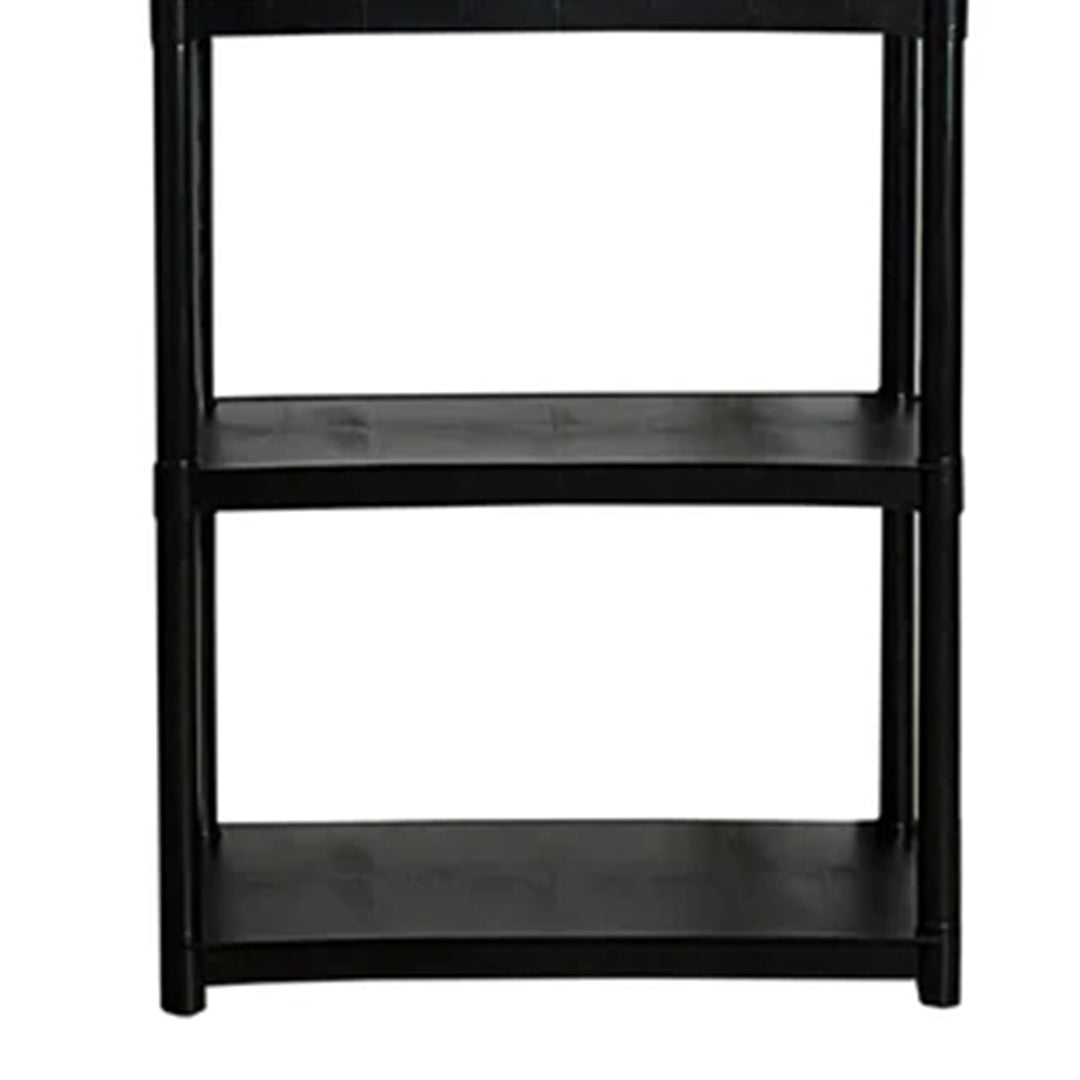 Juggernaut Storage 70" Plastic 5 Tier Garage/Shed Utility Shelving Rack, Black