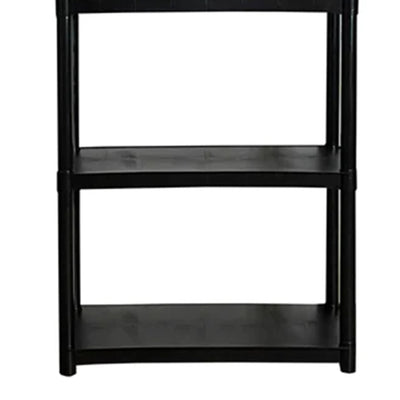 Storage 70" Plastic 5 Tier Garage/Shed Utility Shelving Rack, Black (Open Box)