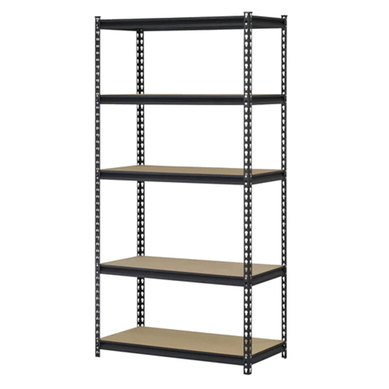 Juggernaut 72 Inch 5 Shelf Steel Utility Shelving Storage Unit, Black (Open Box)