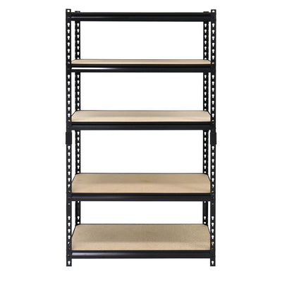 Juggernaut Storage 36"x72" 5 Shelf Steel Utility Shelving Storage, Black (Used)