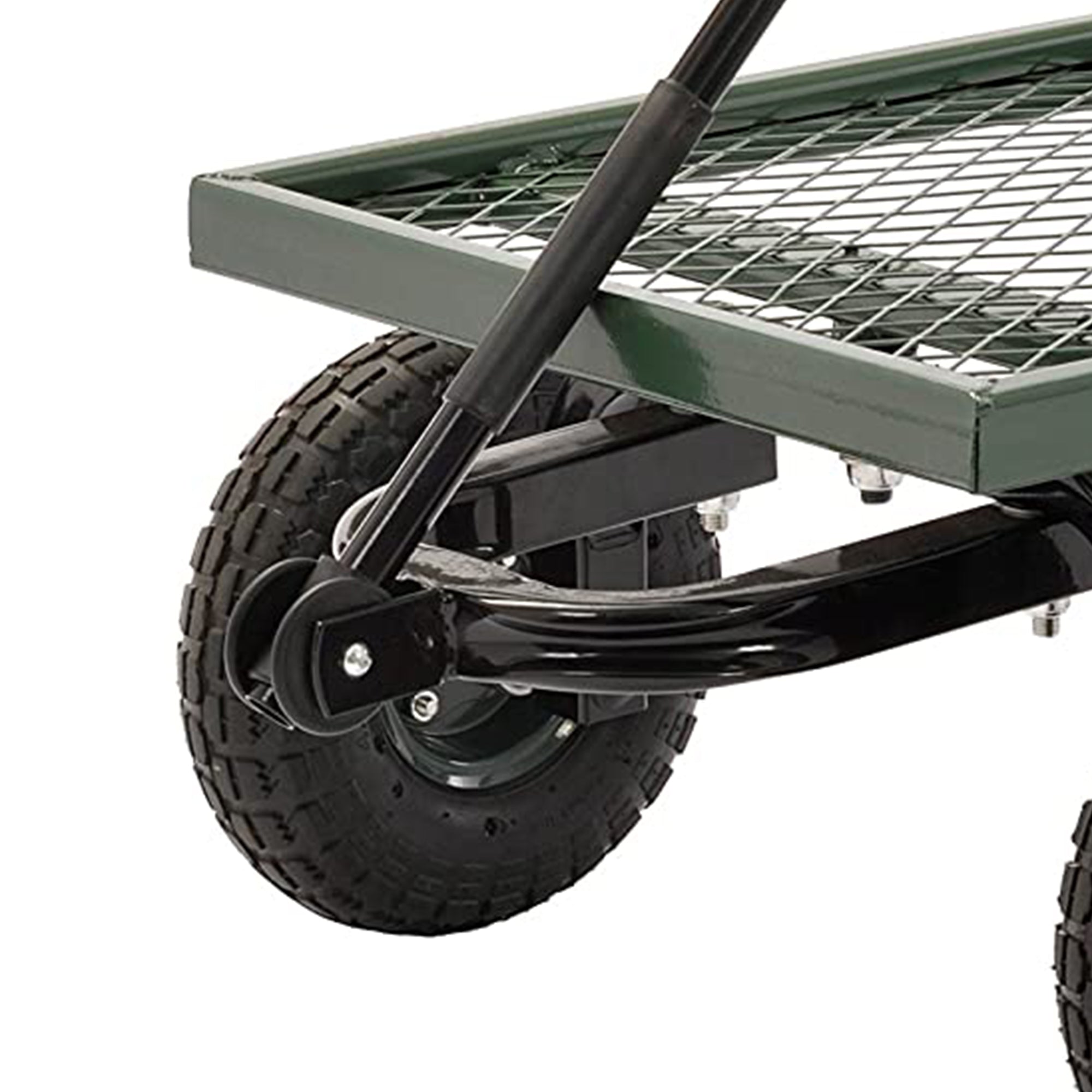 Juggernaut Carts GW3820-GR Steel Outdoor Utility Garden Wagon, Green Finish - VMInnovations