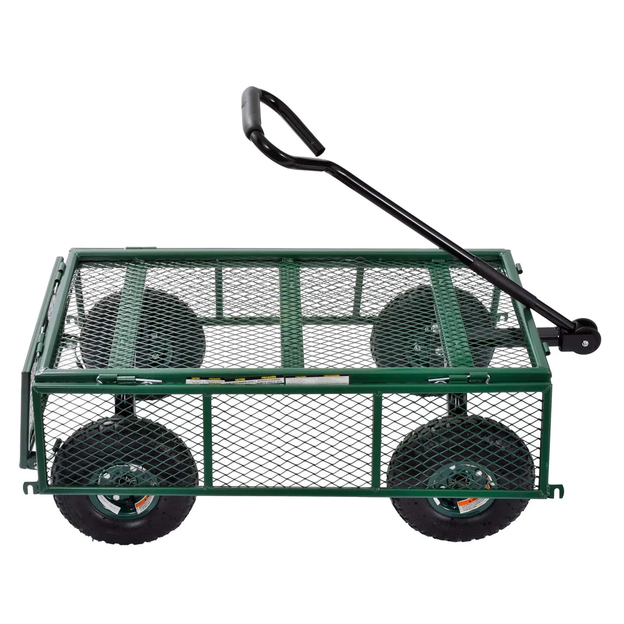 Juggernaut Carts GW3418GR Steel Outdoor Utility Garden Wagon, Green Finish(Used) - VMInnovations