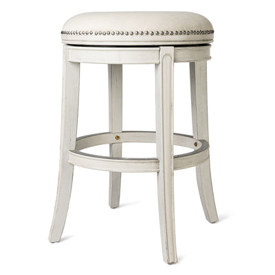 Maven Lane Alexander Backless Swivel Bar Stool 31"H, White Oak Finish(Used)