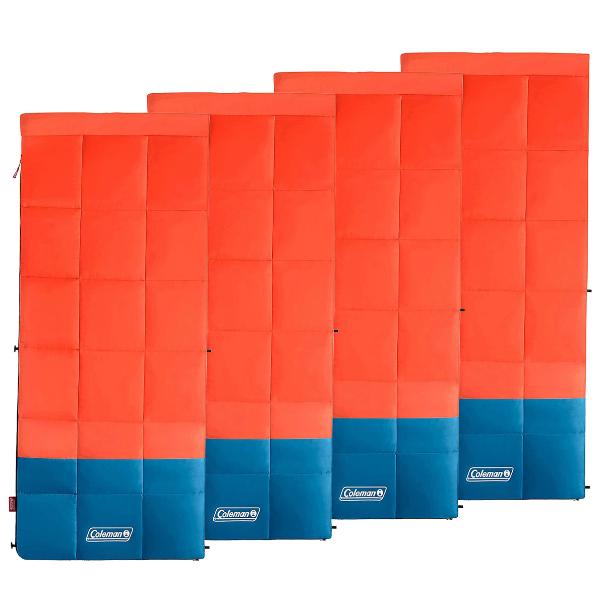 Coleman Kompact Lightweight 40 Fahrenheit Camping Hiking Sleeping Bag (4 Pack)