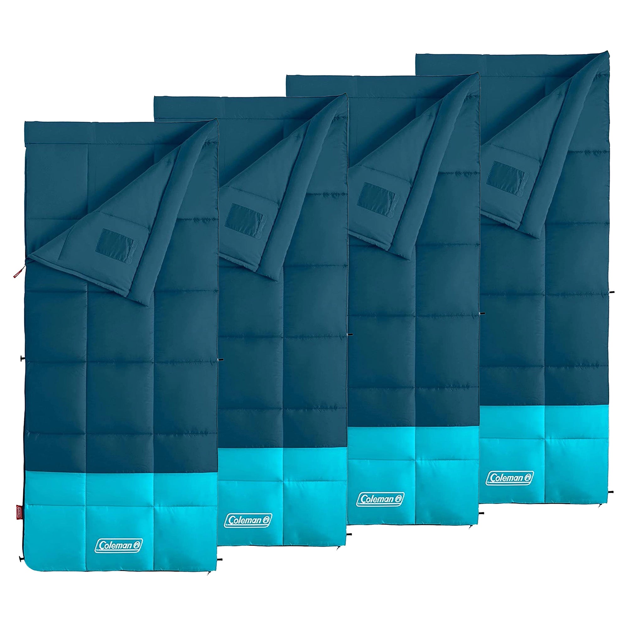 Coleman Kompact Lightweight 20 Fahrenheit Camping Hiking Sleeping Bag (4 Pack) - VMInnovations