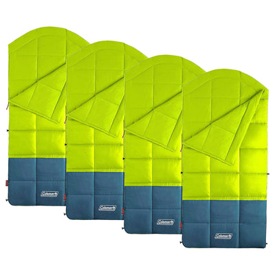 Coleman Kompact Thermolock 40 Fahrenheit Big Tall Contour Sleeping Bag (4 Pack) - VMInnovations