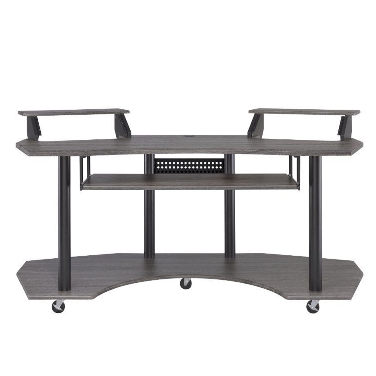 ACME 71" Eleazar Music Recording Studio Office Desk, Black Oak Finish (Open Box) - VMInnovations