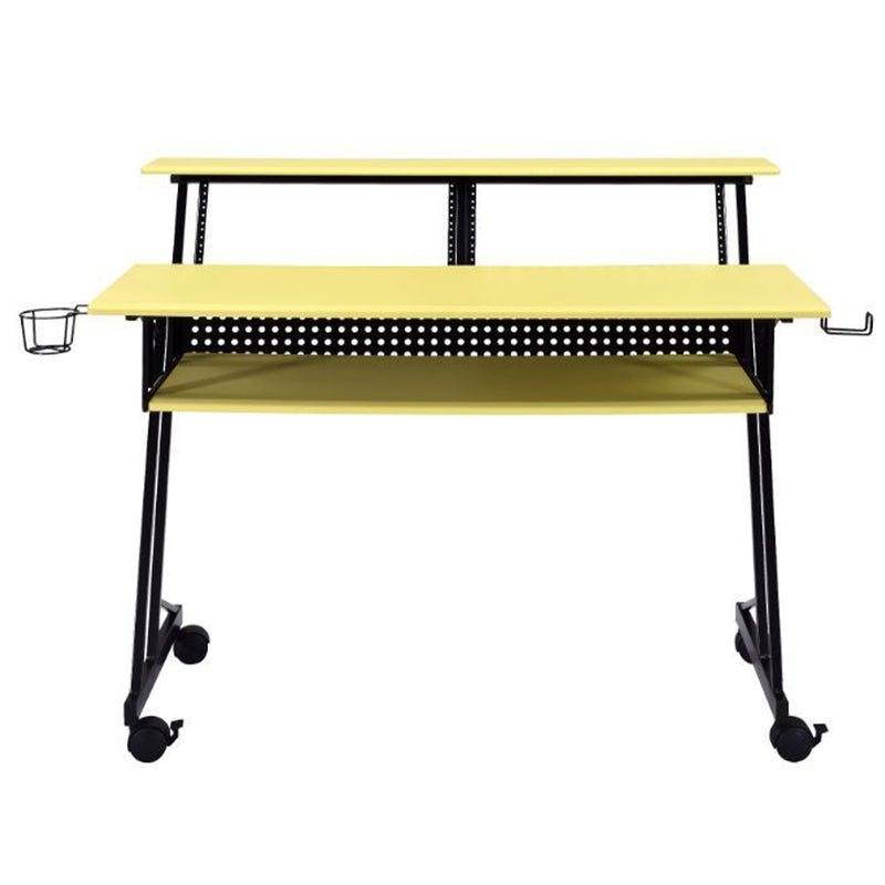 ACME 92904 47" Home Office Furniture Suitor Music Recording Studio Desk, Yellow