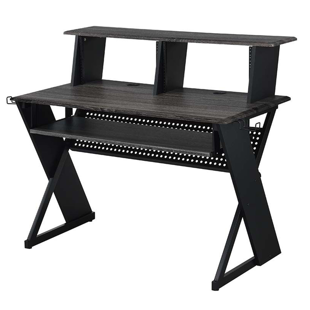 Acme Furniture Annette Studio Music Desk with Keyboard Tray in Black Finish
