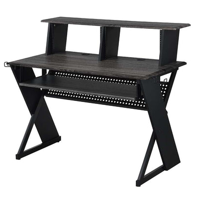 Acme Furniture Annette Studio Music Desk with Keyboard Tray in Black Finish