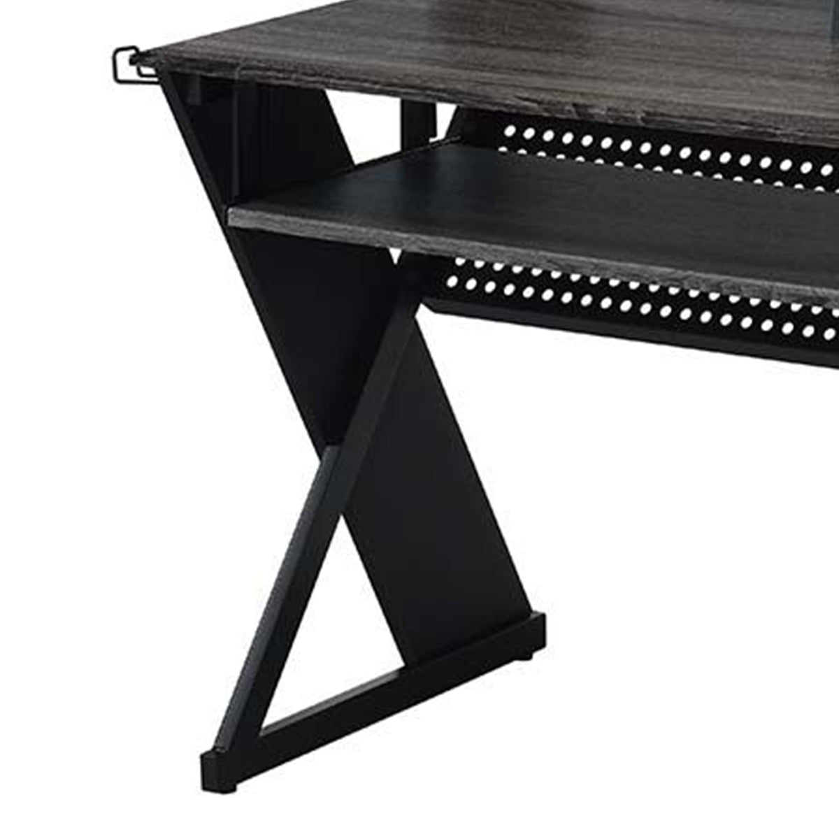Acme Furniture Annette Studio Music Desk with Keyboard Tray in Black Finish