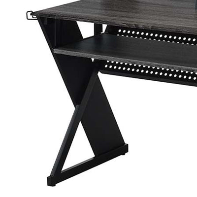 Acme Furniture Annette Studio Music Desk with Keyboard Tray in Black Finish