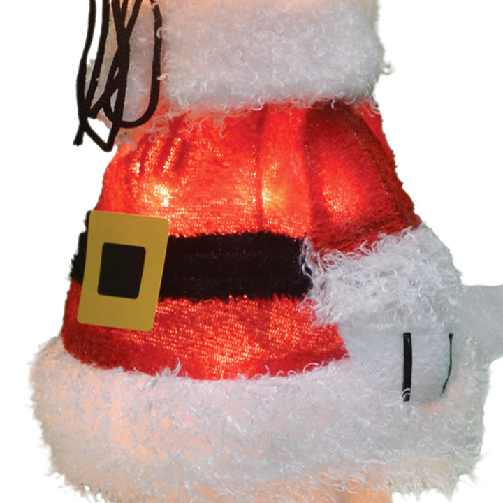 ProductWorks Peanuts 26" Snoopy Santa Coat & Antlers Prelit Christmas Yard Decor